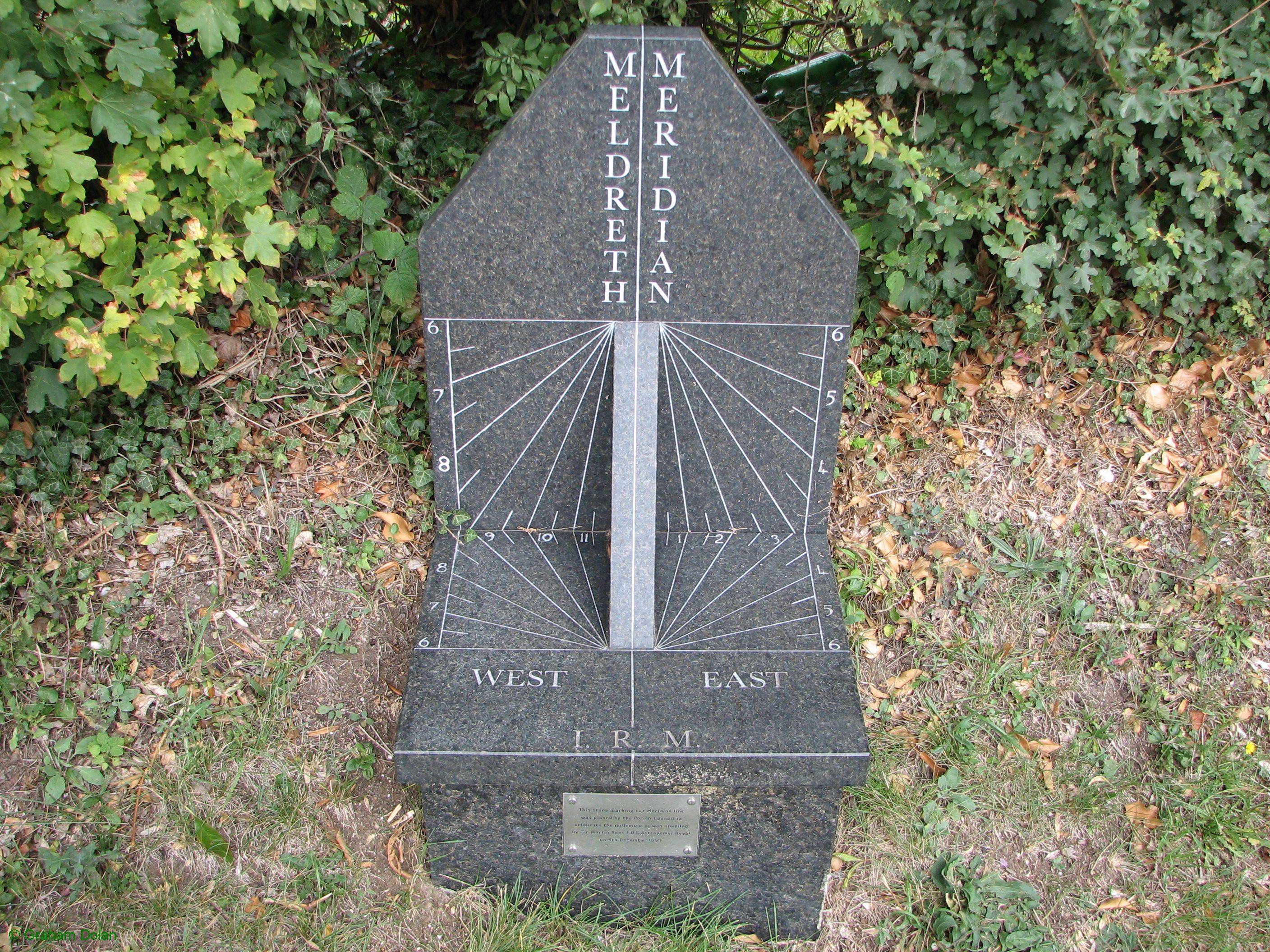 Greenwich Meridian Marker; England; Cambridgeshire; Meldreth